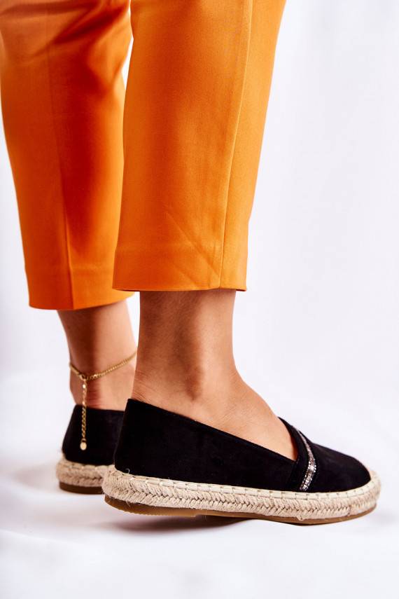  Įsispiriamo modelio   espadrilės juodos spalvos Cersei