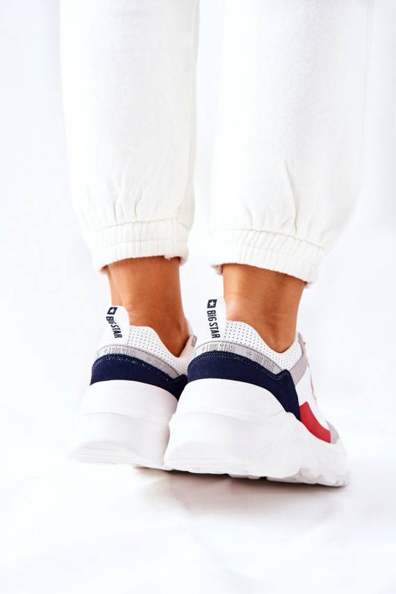 Sportinio stiliaus batai Sneakers modelio batai Big Star II274283 baltos spalvos
