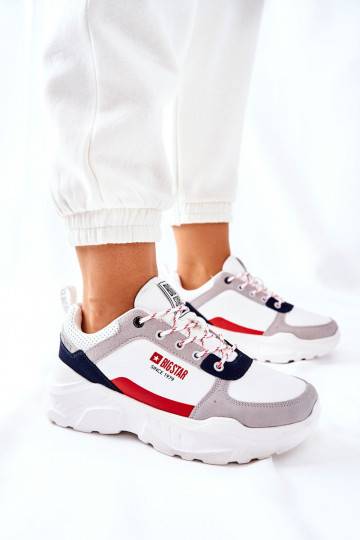 Sportinio stiliaus batai Sneakers modelio batai Big Star II274283 baltos spalvos 2