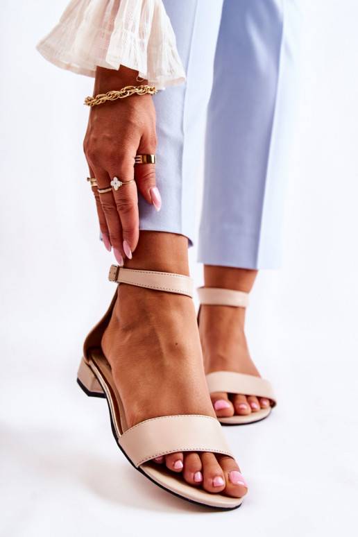     sandalai smėlio spalvos Shanley