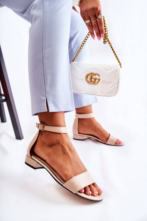     sandalai smėlio spalvos Shanley