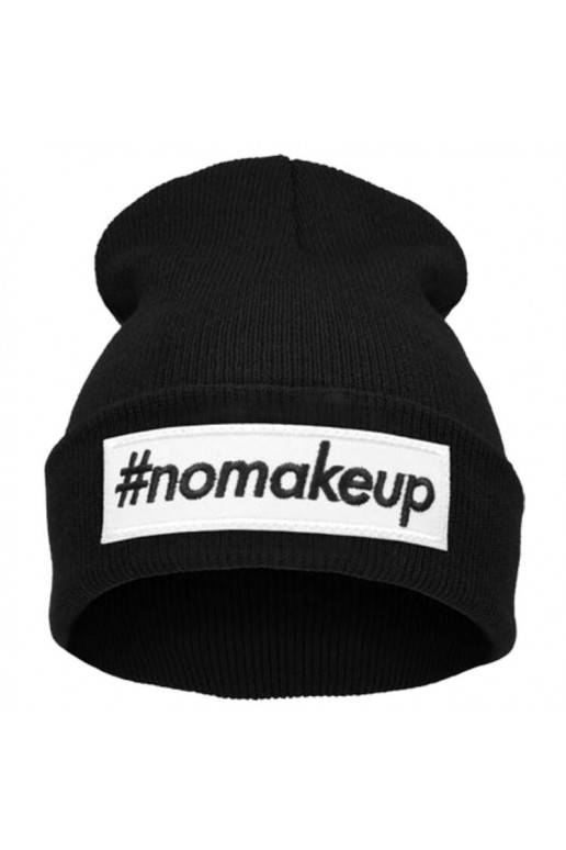 "Beanie" kepurė su užrašu #nomakeup