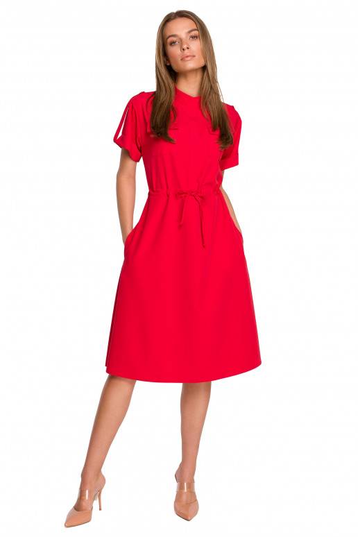 Midi ilgio suknelė su kišenėmis iš...