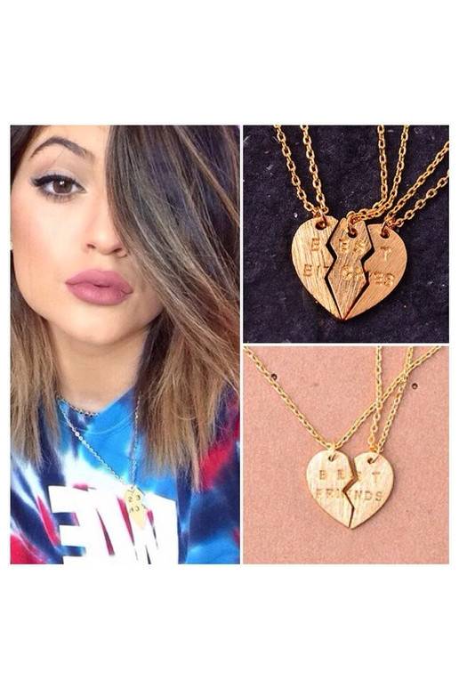 Trijų dalių kaklo papuošalas "Best BI*CHES"