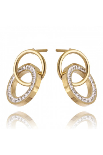 Paauksuoti nerūdijančio plieno auskarai  KST2629