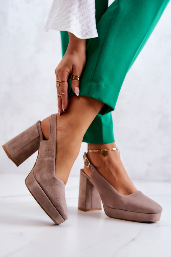 Bateliai iš zomšos  05441-10 smėlio spalvos