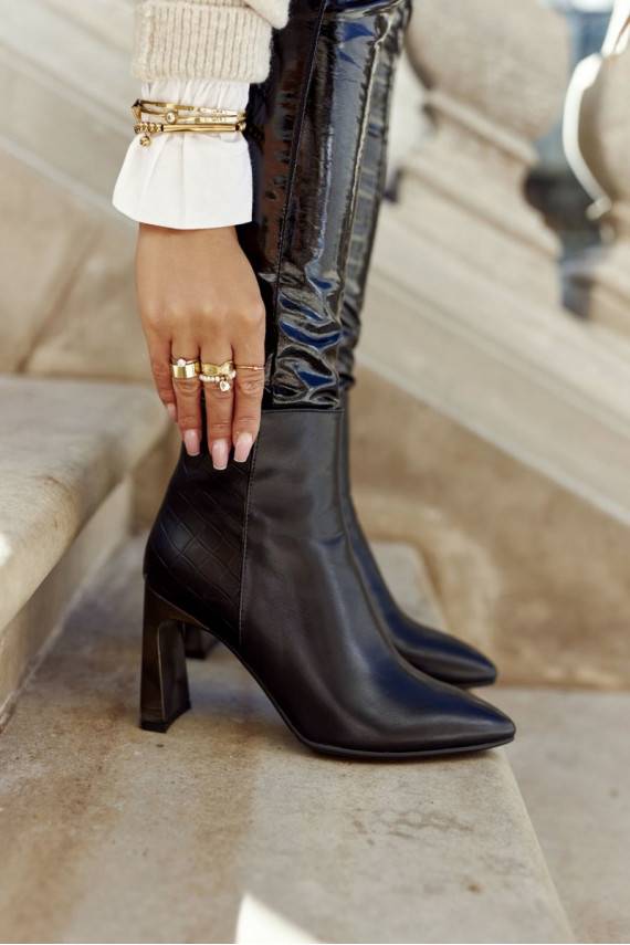   Aulinukai juodos spalvos su kulniukais Olastis