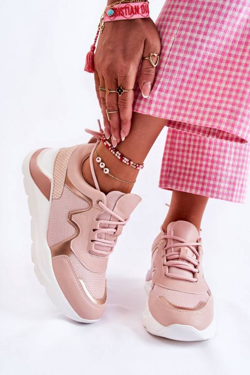    Sneakers modelio batai rožinės spalvos Allie