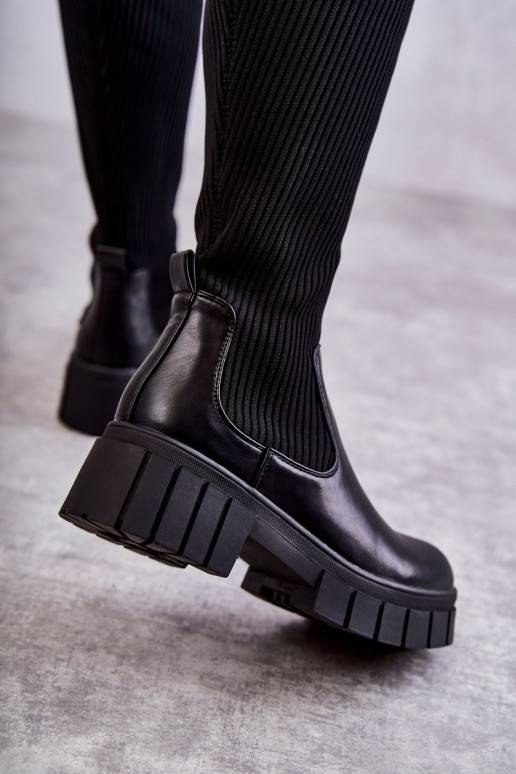    ilgaauliai batai auliniai batai juodos spalvos Austin