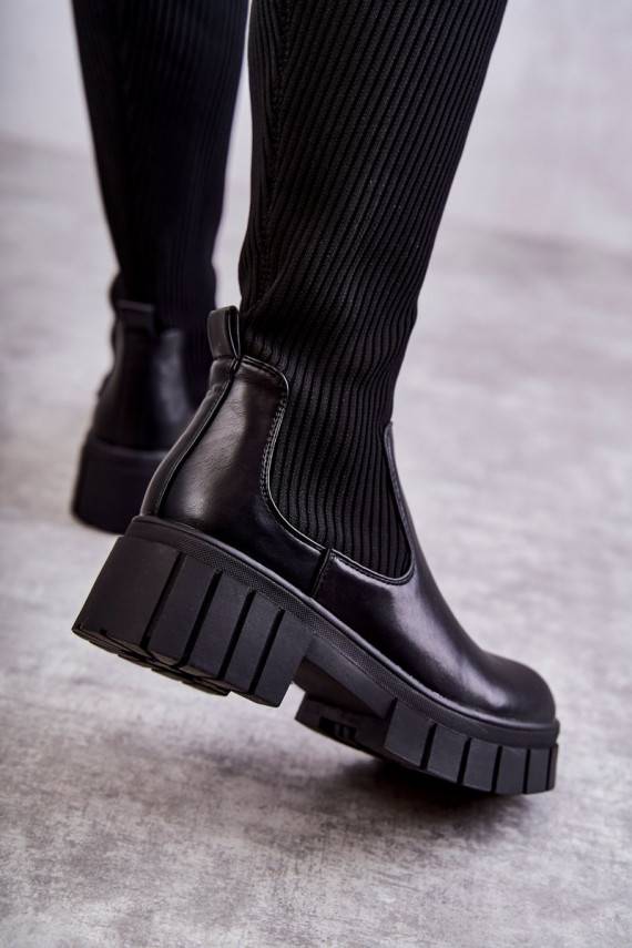    ilgaauliai batai auliniai batai juodos spalvos Austin