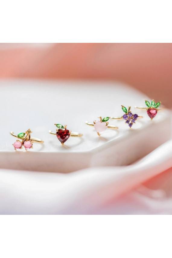 Aukso spalvos auskaras su kristalais Fruity 1vnt K1546WZ4