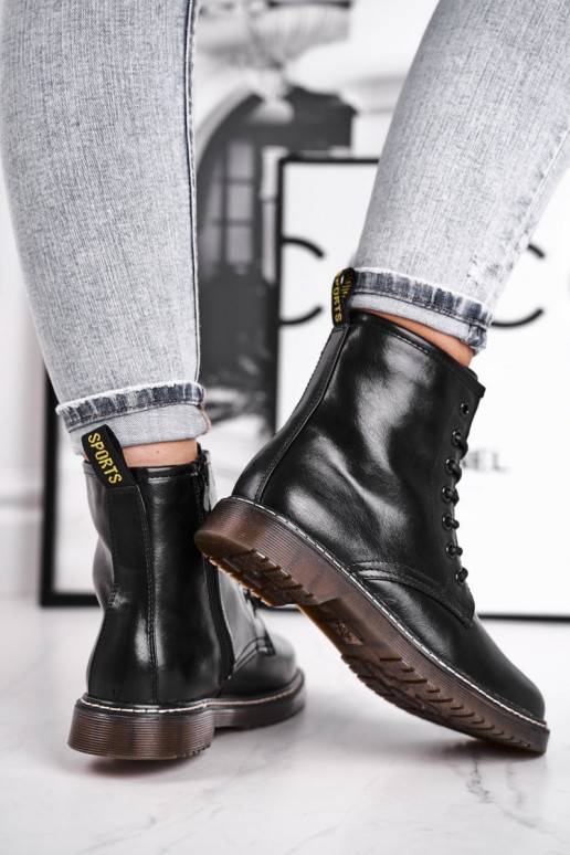 Moteriški kerziniai batai juodos spalvos Marita