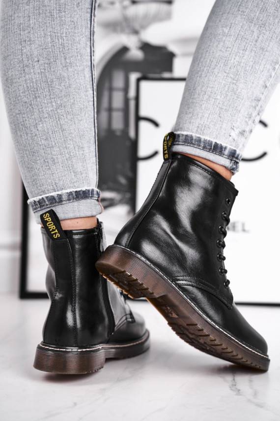 Moteriški kerziniai batai juodos spalvos Marita