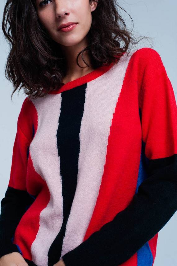 Išskirtinis laisvai krentantis megztinis moterims