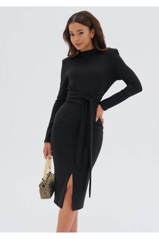 Lucia - elegantiška ilgio suknelė juodos spalvos