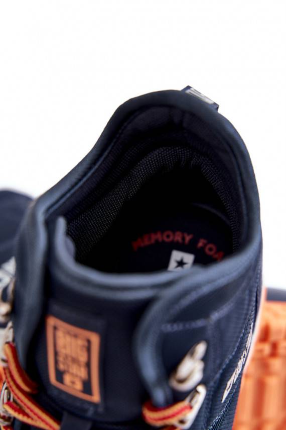 vyrams žygio batai Memory Foam Big Star KK174110 tamsiai mėlynos spalvos