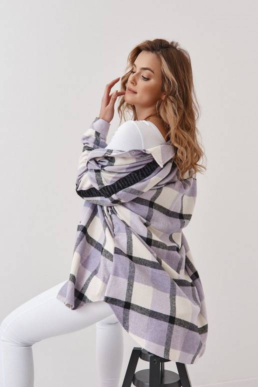 Ilgi marškiniai   violetinės spalvos 3049 Ilgi marškiniai   violetinės spalvos 3049