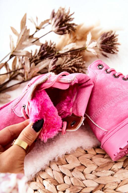 Vaikiški suvarstomi aulinukai rožinės spalvos Milos Vaikiški suvarstomi aulinukai rožinės spalvos Milos