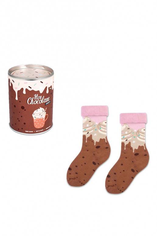Vaikiškos kojinės Zooksy Frotte Warm Winter Hot Chocolate