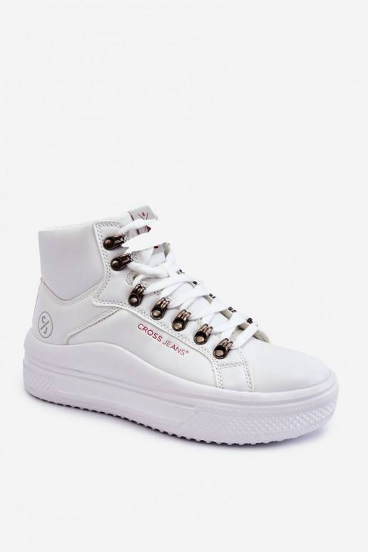   laisvalaikio batai su auliuku Cross Jeans KK2R4028C baltos spalvos