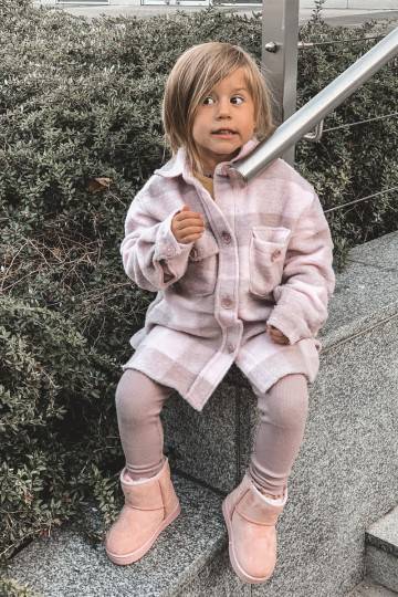 Šilti vaikiški žieminiai batai rožinės spalvos Gooby 2