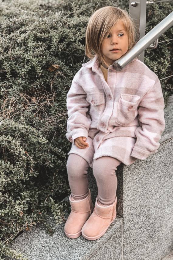 Šilti vaikiški žieminiai batai rožinės spalvos Gooby