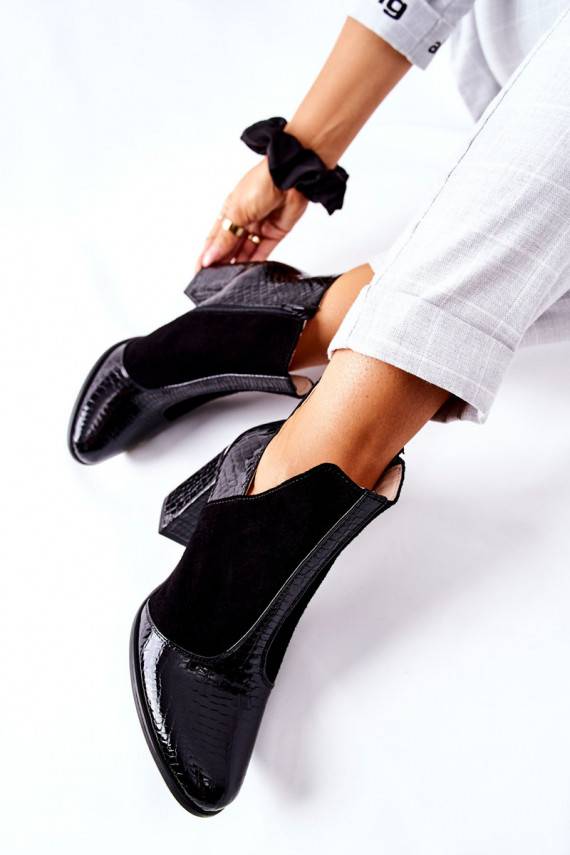 Moteriški aulinukai   su kulniukais juodos spalvos I Wish