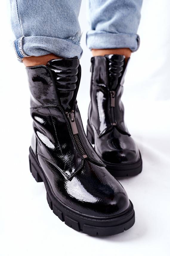   Aulinukai juodos spalvos batai Nobleford