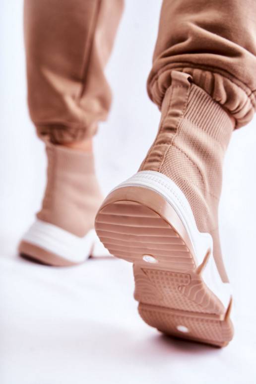    medžiaginės sportiniai bateliai smėlio spalvos Morris