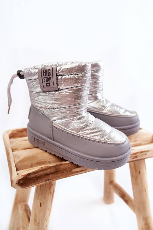 Vaikiški sniego batai Big Star KK374218 pilkos ir sidabro spalvos