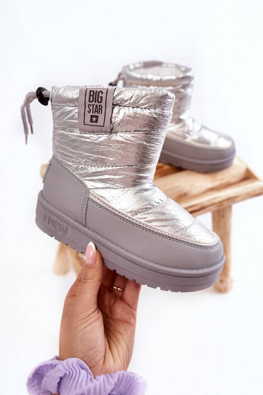 Vaikiški sniego batai Big Star KK374218 pilkos ir sidabro spalvos