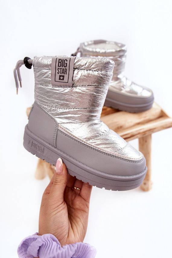 Vaikiški sniego batai Big Star KK374218 pilkos ir sidabro spalvos