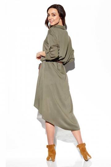 Žalios spalvos suknelė iš... 2