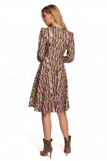 Stilingų raštų suknelė Makover 2