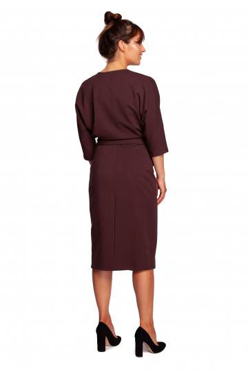 Rudos spalvos suknelė  su... 2