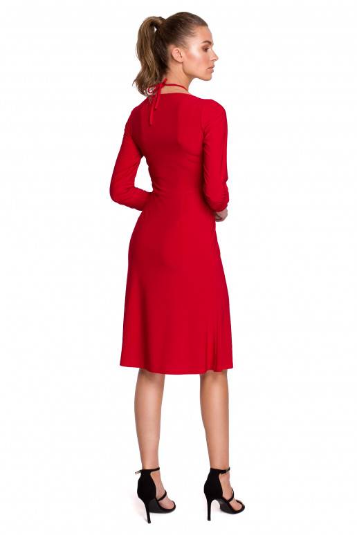 Raudona Vakarinė suknelė modelis Stylove