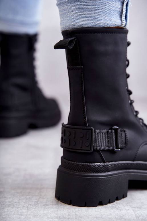   Aulinukai pašiltinti su užtrauktukais juodos spalvos Fabiola