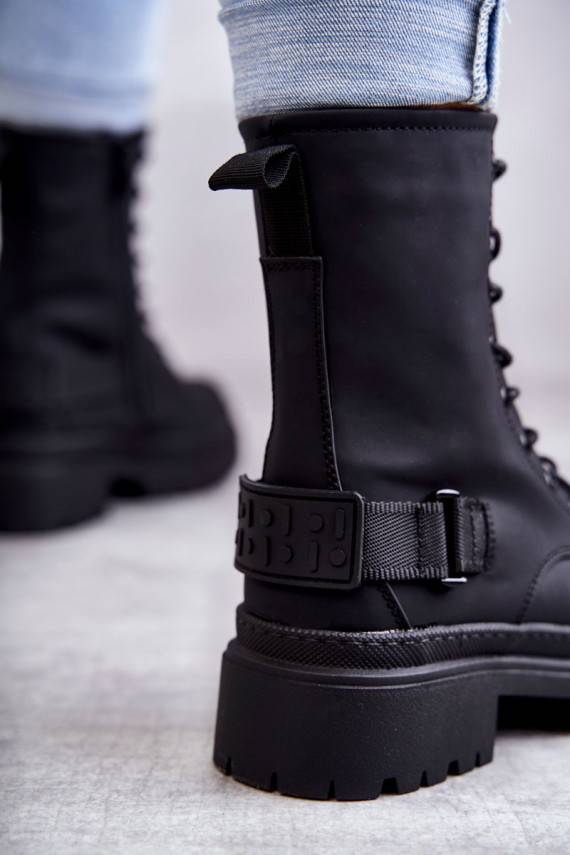   Aulinukai pašiltinti su užtrauktukais juodos spalvos Fabiola