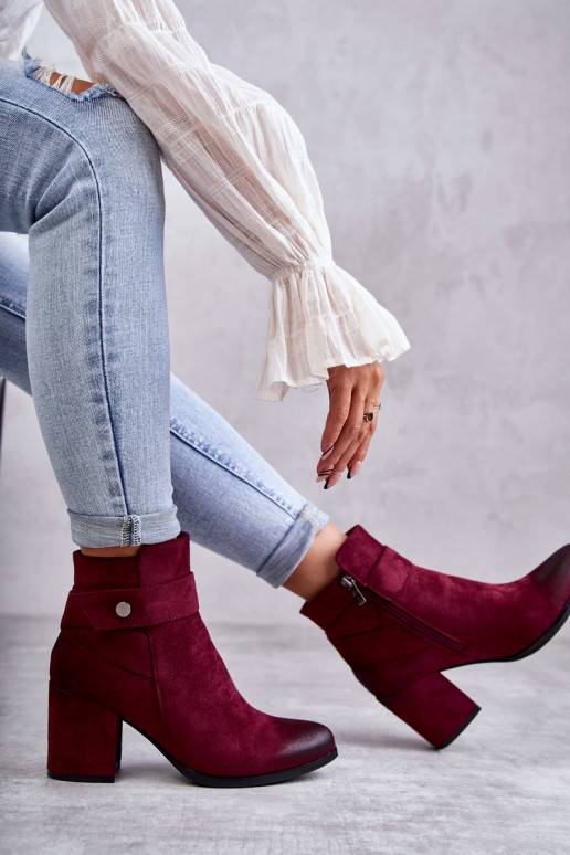 iš zomšos Aulinukai La.Fi 260041WI-SU raudonos spalvos