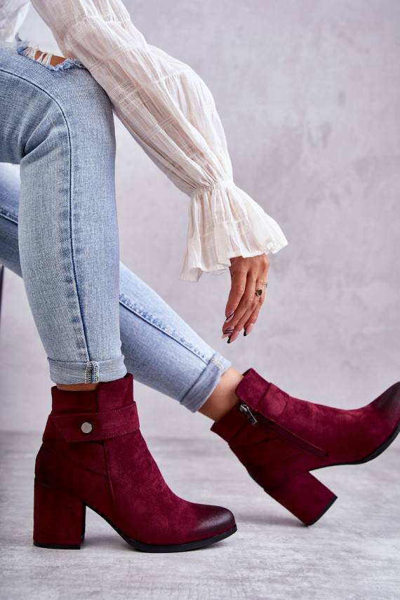 iš zomšos Aulinukai La.Fi 260041WI-SU raudonos spalvos