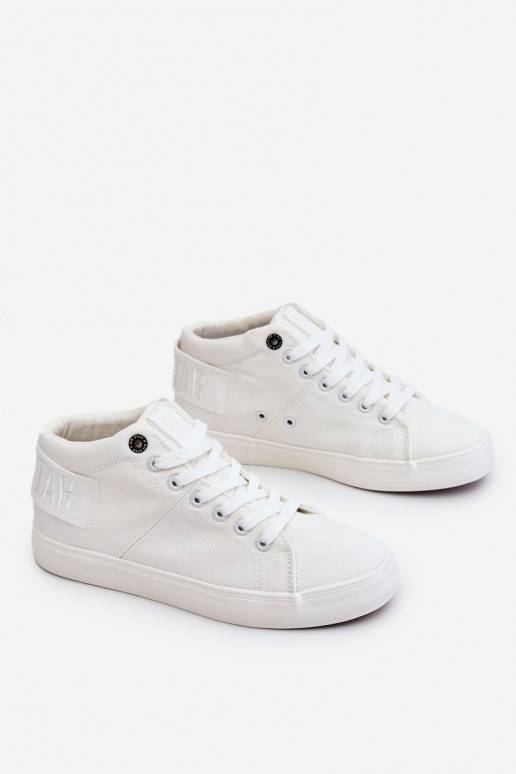   Klasikinio modelio laisvalaikio batai su auliuku Big Star LL274002 baltos spalvos