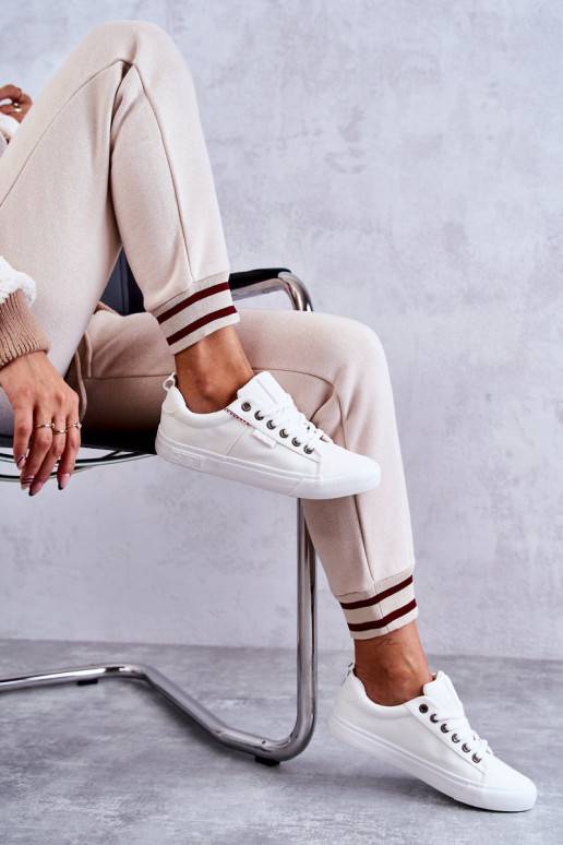 Niskie   medžiaginės laisvalaikio batai Big Star KK274003 baltos spalvos