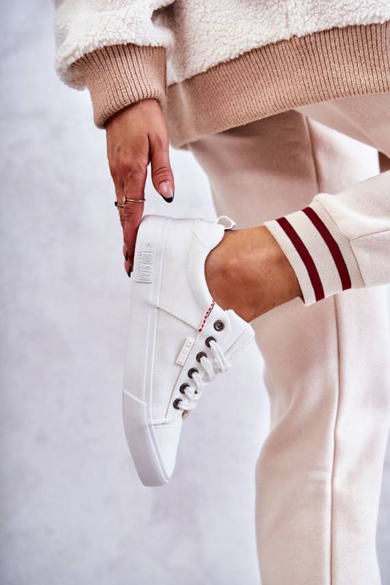 Niskie   medžiaginės laisvalaikio batai Big Star KK274003 baltos spalvos