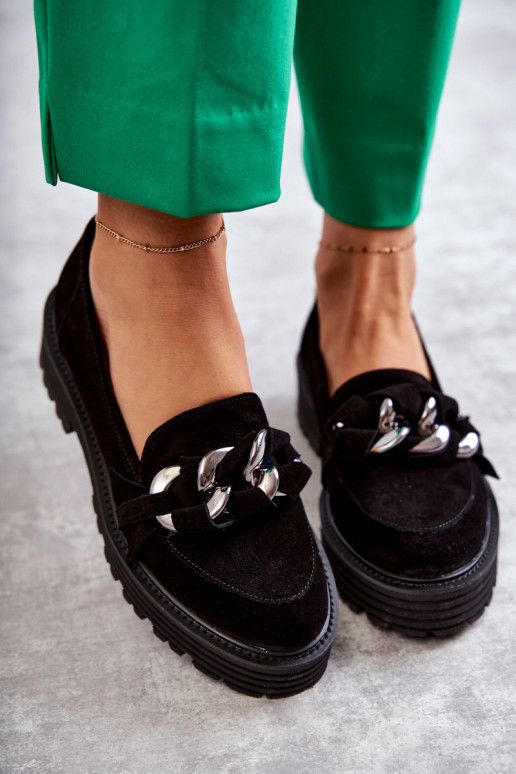   batai iš zomšos Laura Messi 2523 juodos spalvos