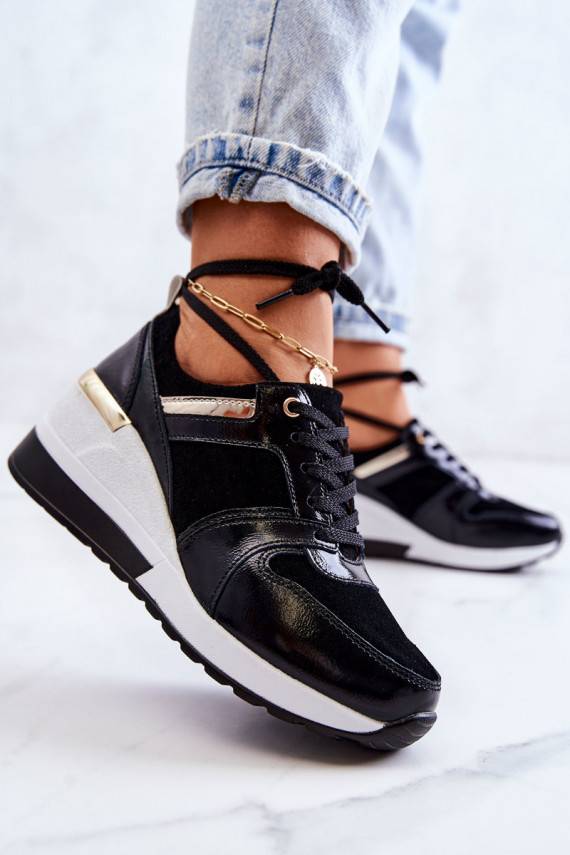   sportiniai bateliai su platforma Juodos ir-baltos spalvos Rayana