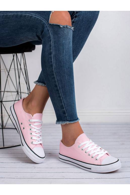 Klasikinio modelio rožinės spalvos Moteriški batai  Shelovet
