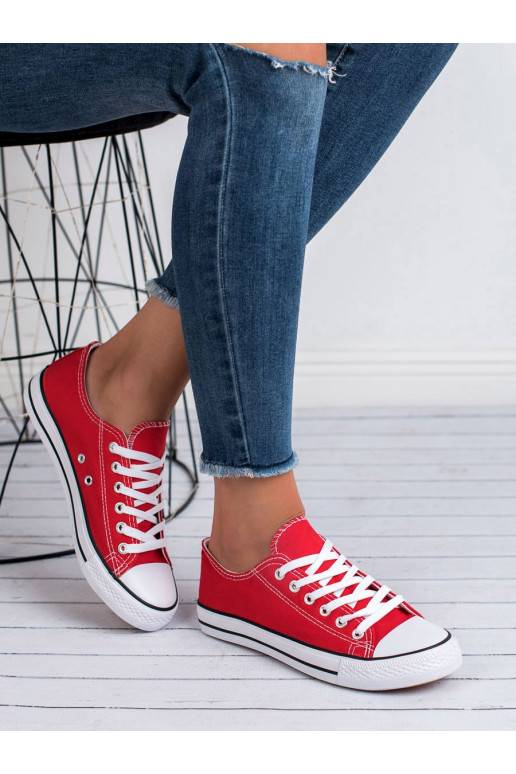 Moteriški batai Shelovet  raudonos spalvos