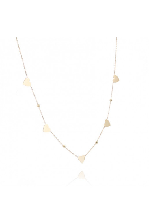 Kaklo papuošalas iš nerūdijančio plieno dengta auksu NST1439