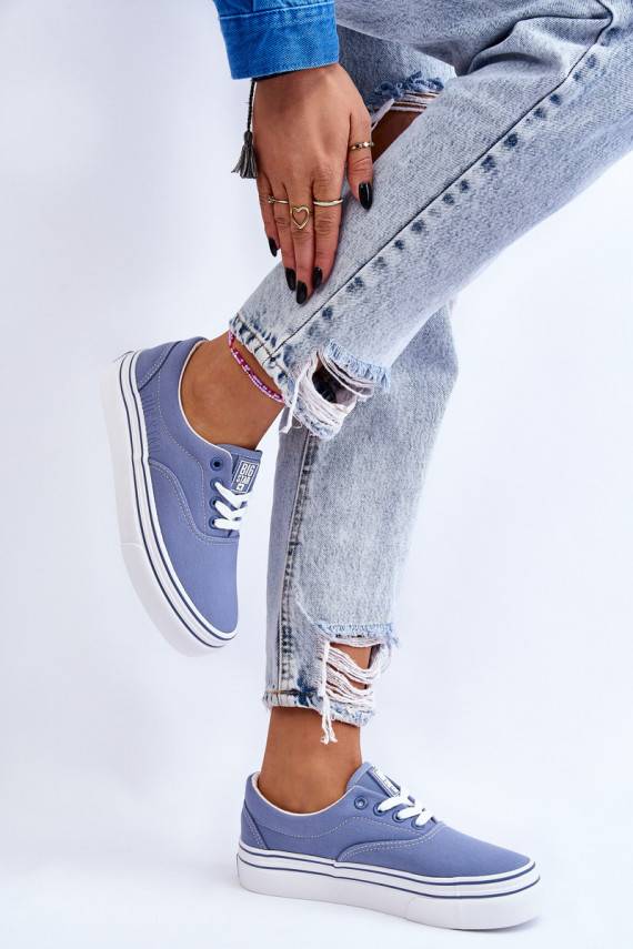   Sportbačiai su platforma Big Star LL274231 mėlynos spalvos