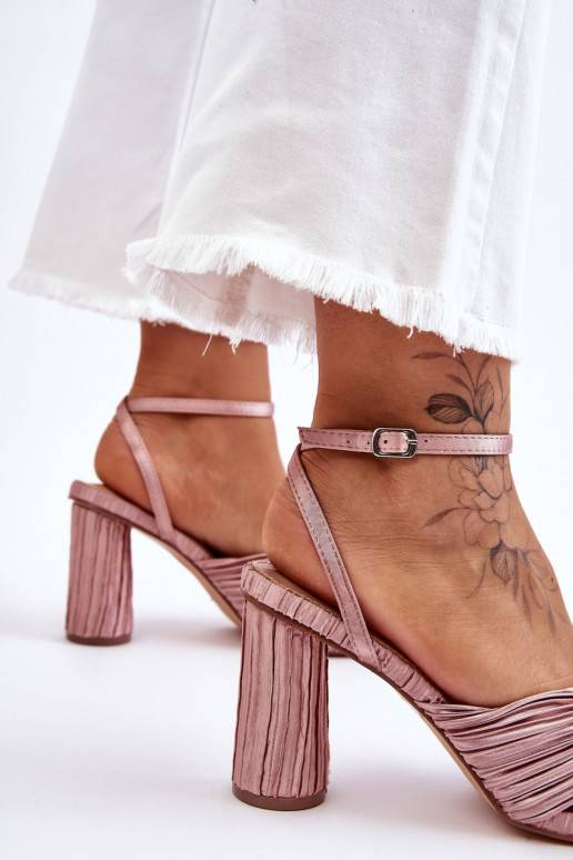 madingos basutės su kaspinais su kulniukais smėlio spalvos Callum